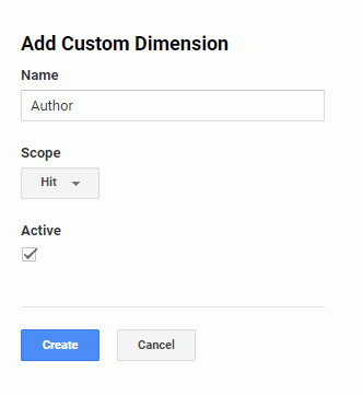 Add Custom Dimension